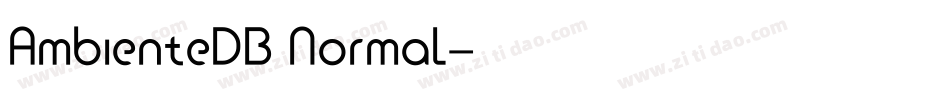 AmbienteDB Normal字体转换